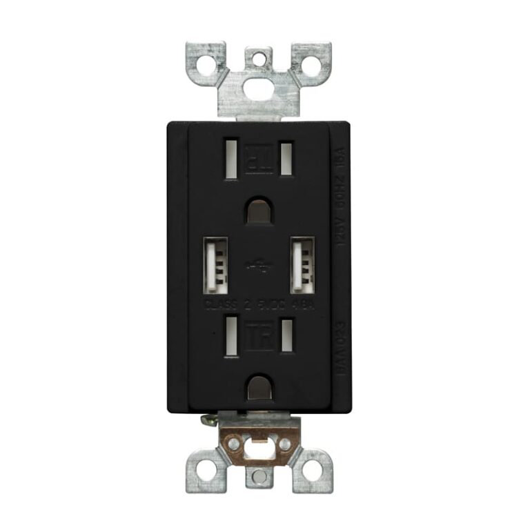 USB Charger & Duplex Receptacle (TR) TYPE A