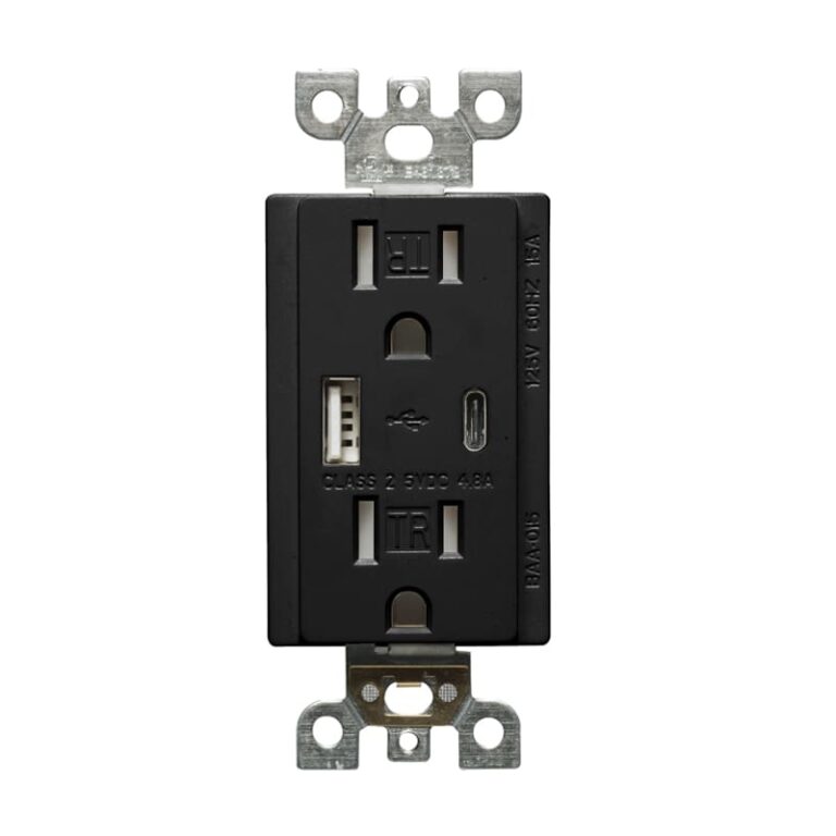 USB Charger & Duplex Receptacle (TR) TYPE A+C – 15A