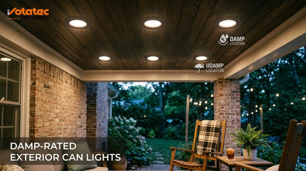 Damp-Rated Exterior Can Lights