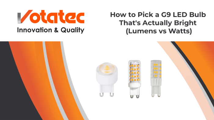 How to Pick a G9 LED Bulb That’s Actually Bright (Lumens vs Watts)