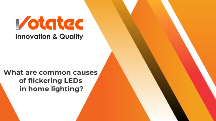 What are common causes of flickering LEDs in home lighting and how can I prevent it?