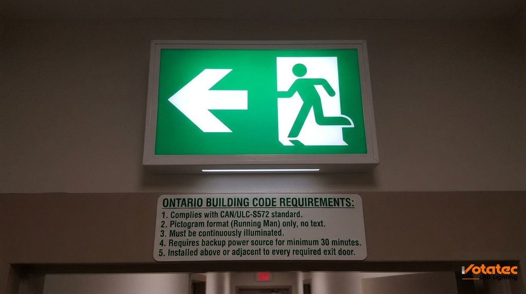 Running Man Exit Signs