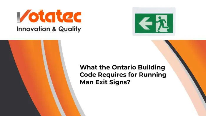 What the Ontario Building Code Requires for Running Man Exit Signs